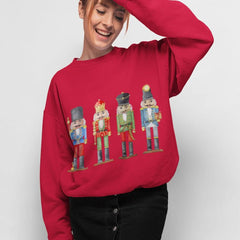 Womens Nutcracker Toy Soldiers Sweatshirt - Wear and Wander