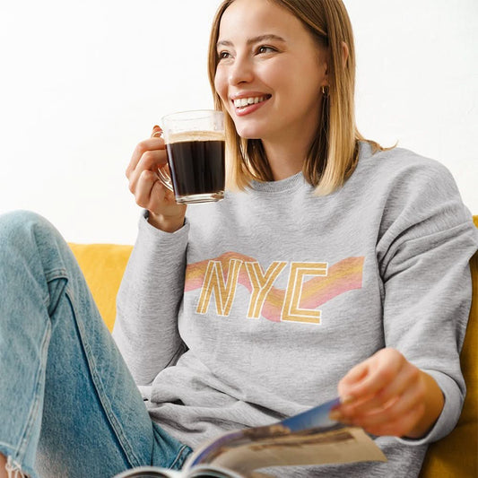Womens NYC Retro 70's Crewneck Sweatshirt - Wear and Wander