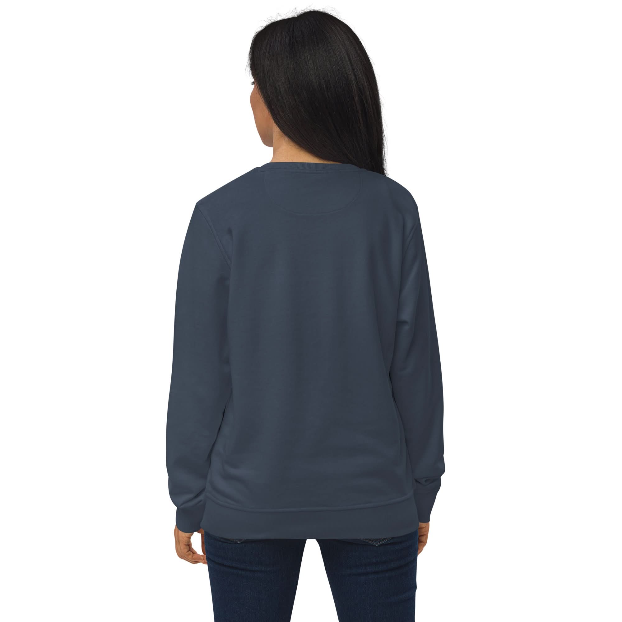 Womens Organic Sweatshirt, a Monogram - Wear and Wander
