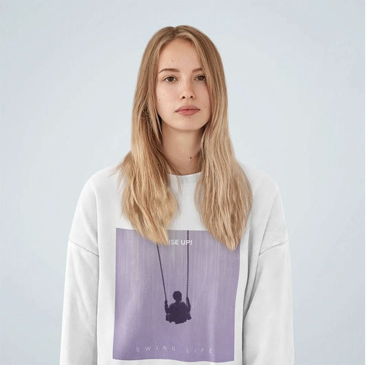 Womens Purple Logo Sweatshirt - Wear and Wander