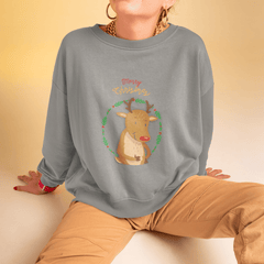 Womens Reindeer Crewneck Sweatshirt - Wear and Wander