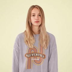 Womens Retro 70's Crewneck Sweatshirt - Wear and Wander