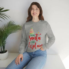 Womens Santa I Can Explain Sweatshirt - Wear and Wander