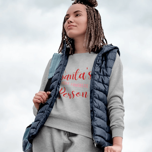 Womens Santa's Favorite Sweatshirt - Wear and Wander