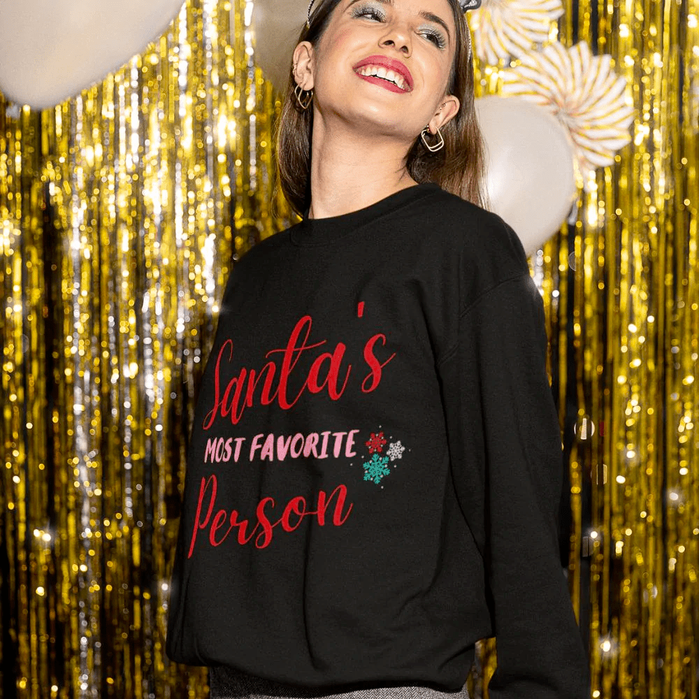 Womens Santa's Favorite Sweatshirt - Wear and Wander