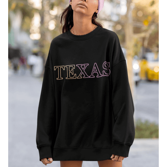 Womens Texas Gradient Crewneck Sweatshirt - Wear and Wander