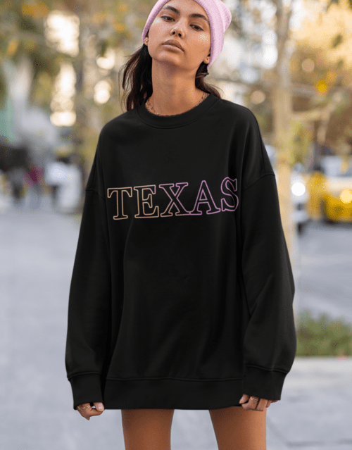 Womens Texas Gradient Crewneck Sweatshirt - Wear and Wander