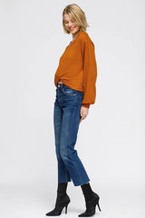Women's V - Neck Wrap Front Sweatshirt - Wear and Wander
