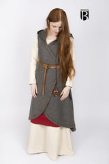 Wool Wrap Dress Myrana Dark Grey - Wear and Wander