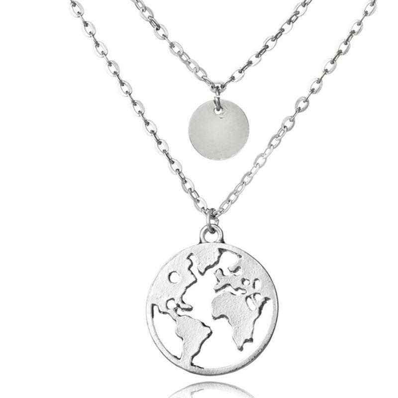 World Map Necklace - Wear and Wander