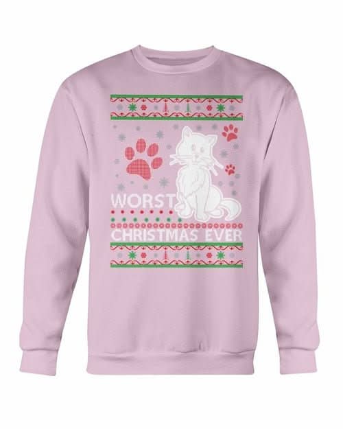 Worst Christmas Ever Cat Christmas Sweatshirt - Wear and Wander