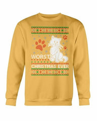 Worst Christmas Ever Cat Christmas Sweatshirt - Wear and Wander