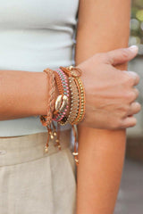 Woven Stackable Beaded Bracelet - Wear and Wander