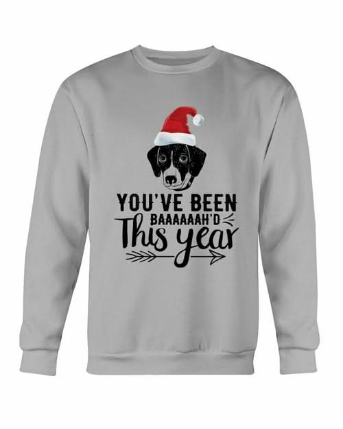 You've Been Baaah'd This Year Christmas Sweatshirt - Wear and Wander