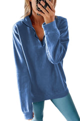 Zip Collar Sweatshirt - Wear and Wander